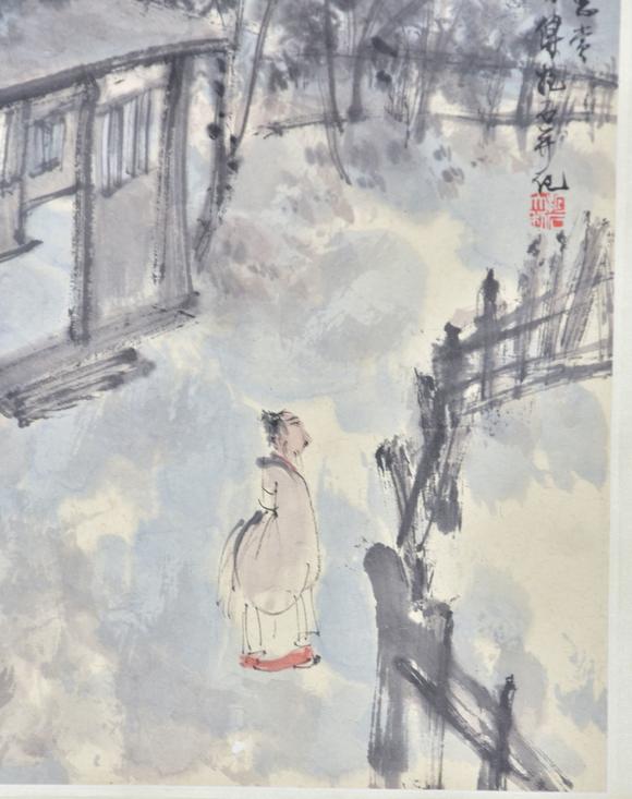 傅抱石唐人诗意图