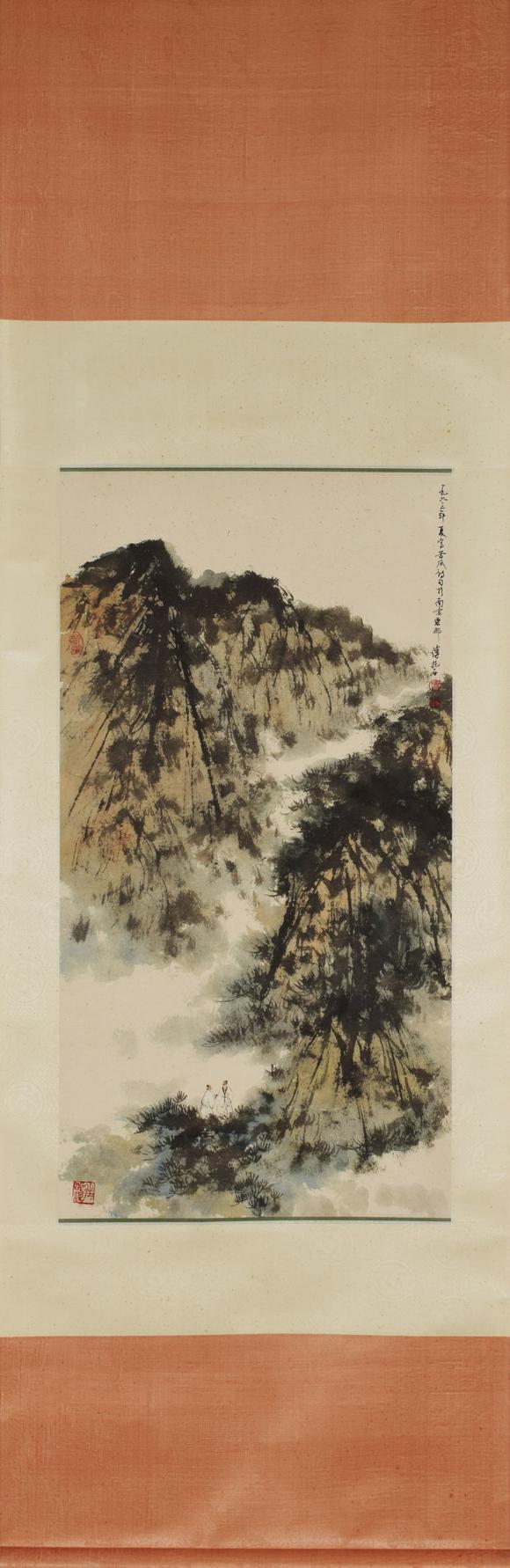 傅抱石山水