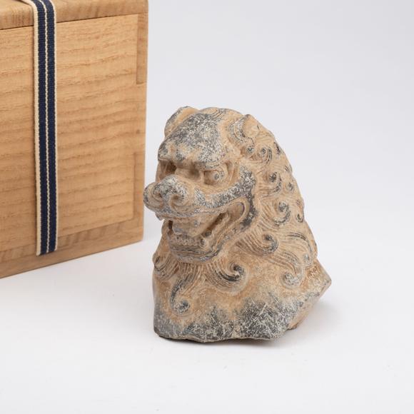 千峰會(huì)唐 青石獅首像