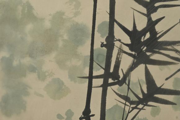 三杉美術(shù)邱受成 竹雀圖