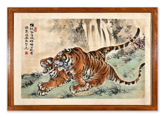 三杉美術(shù)吳壽穀 雙虎