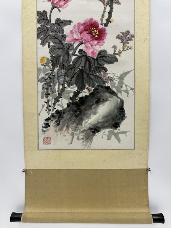 三杉美術(shù)岳石塵 富貴白頭圖