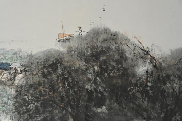 三杉美術(shù)華士清 蠡湖綠夏圖