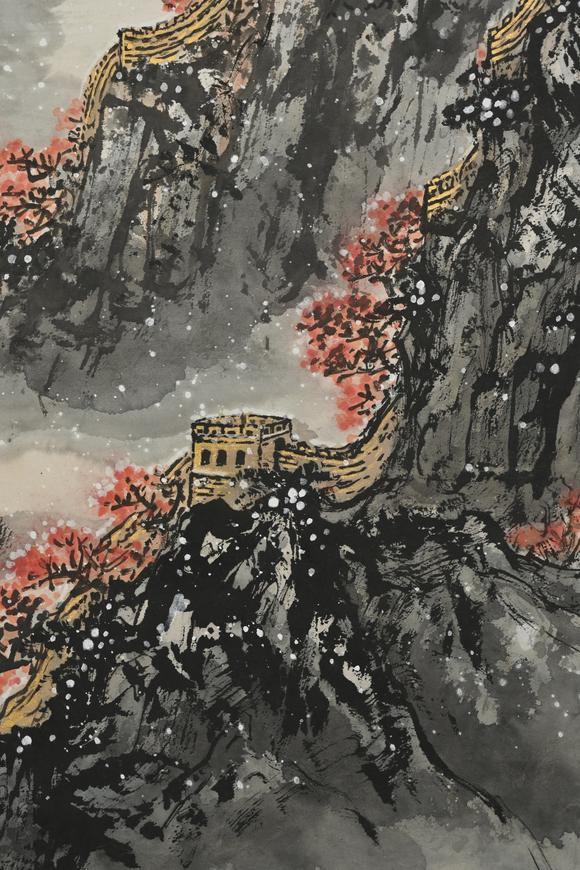 三杉美術(shù)陳大章 長(zhǎng)城初雪