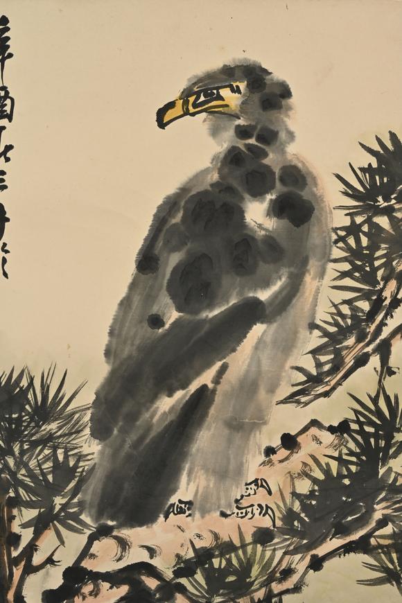 三杉美術(shù)魏隱儒 松鷹圖