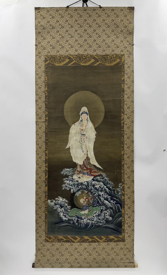 三杉美術(shù)佚名 水月渡海觀音