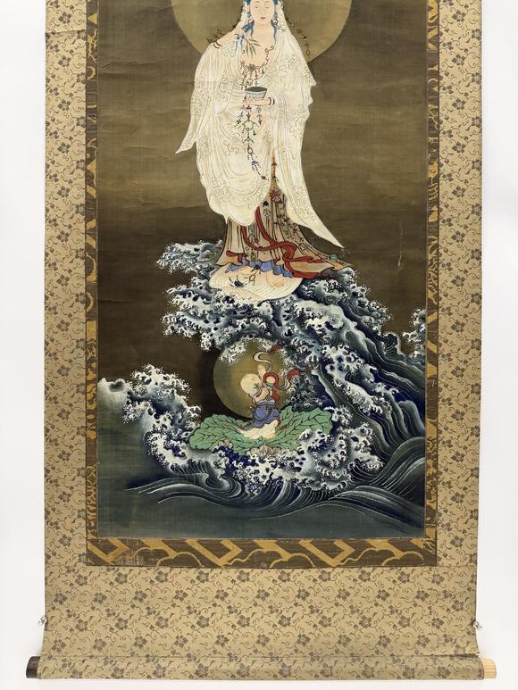 三杉美術(shù)佚名 水月渡海觀音