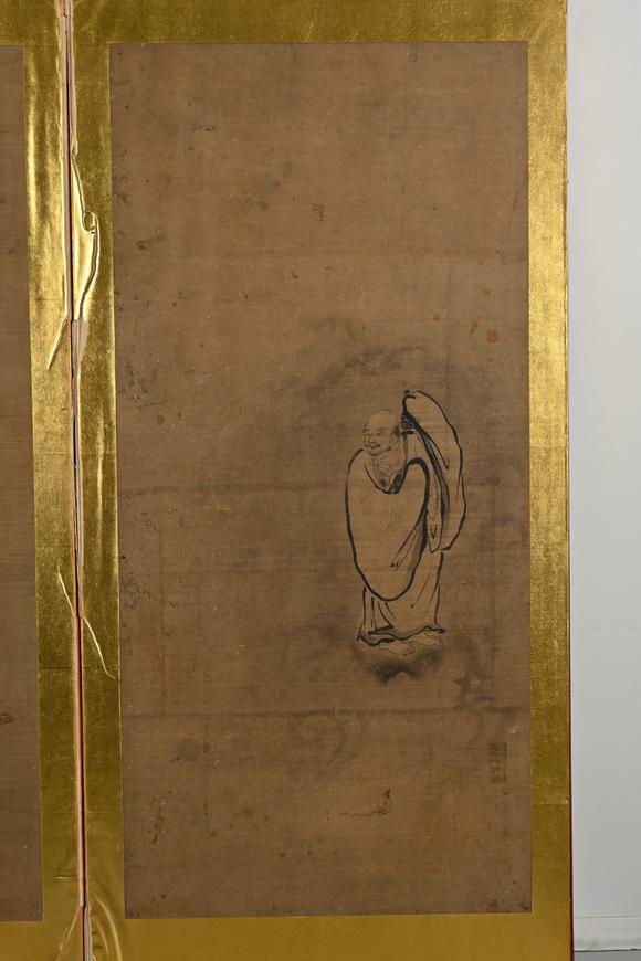 三杉美術(shù)佚名（明） 高士六景屏風(fēng)