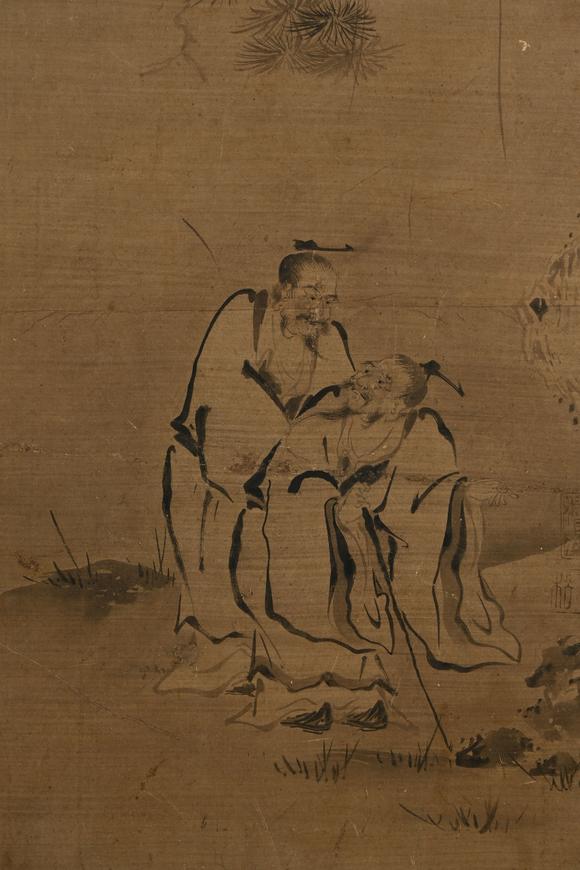 三杉美術(shù)佚名（明） 高士六景屏風(fēng)