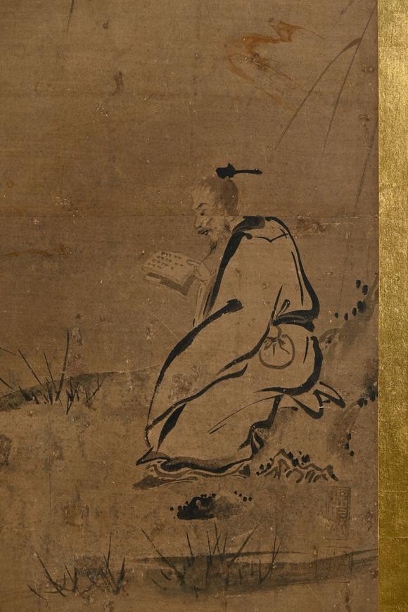 三杉美術(shù)佚名（明） 高士六景屏風(fēng)