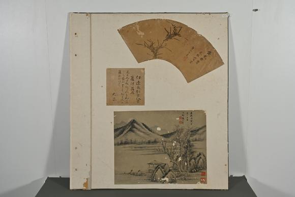 三杉美術(shù)馮子振、高士奇、一山一寧、萬本等 短冊(cè)七枚、行書小品39枚