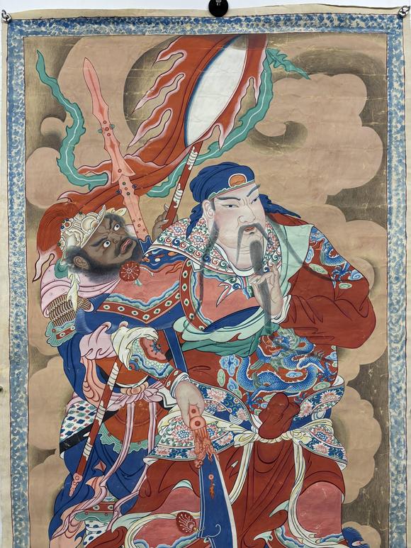 三杉美術(shù)關(guān)公周倉造像