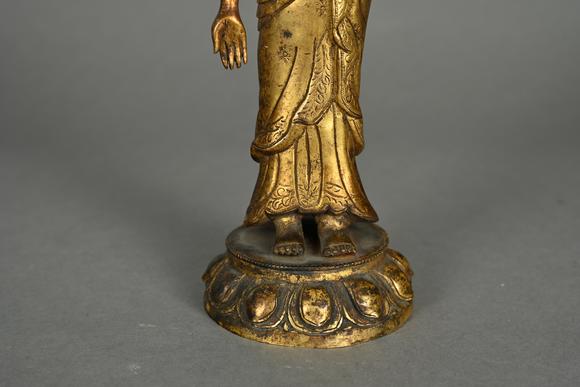 三杉美術(shù)明 銅鎏金釋迦牟尼