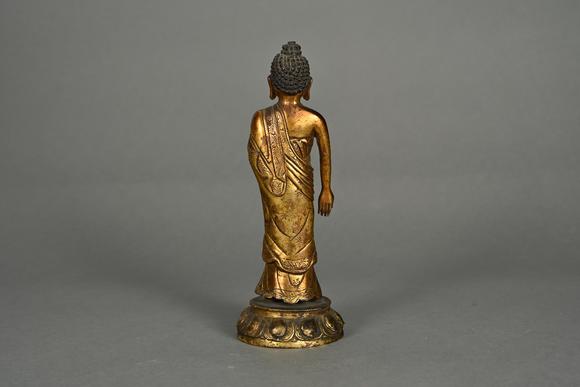 三杉美術(shù)明 銅鎏金釋迦牟尼