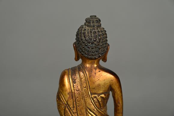 三杉美術(shù)明 銅鎏金釋迦牟尼