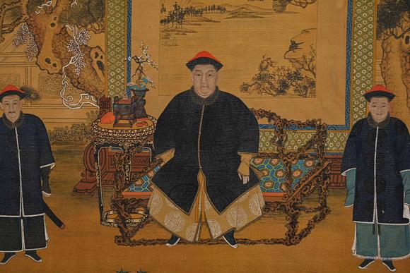 隆德拍賣株式會社郎世寧絹本人物長卷
