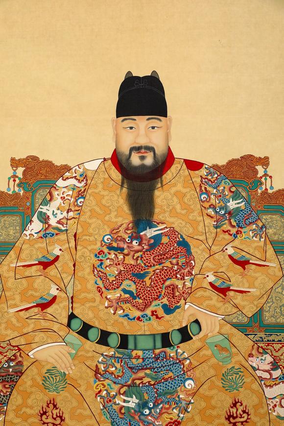 隆德拍賣株式會社郎世寧絹本英宗正統(tǒng)帝像立軸