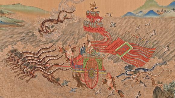 蘭亭古美術(shù)オークション仇英 洛神賦手卷 手卷絹本設(shè)色