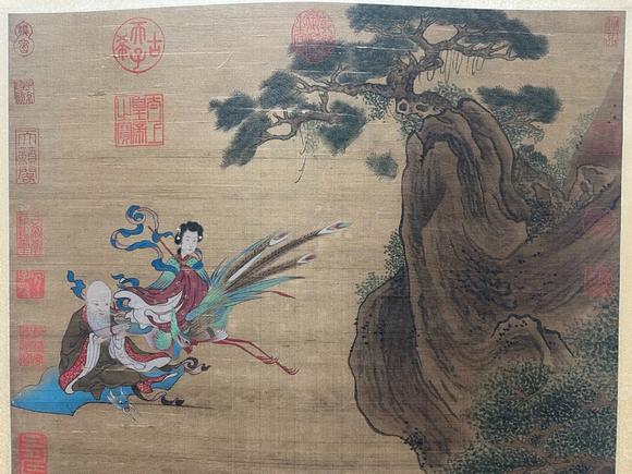 蘭亭古美術(shù)オークション仇英 群仙祝壽圖 立軸絹本設(shè)色