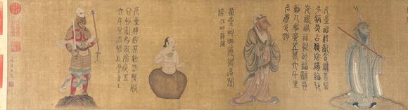 蘭亭古美術(shù)オークション蘇漢臣 五星二十八宿神形圖卷 手卷絹本設(shè)色