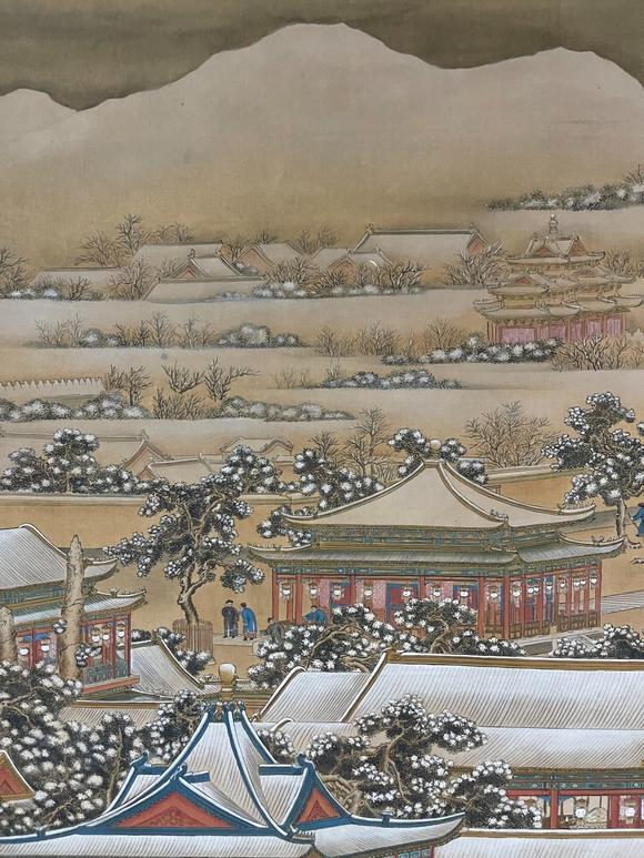 蘭亭古美術(shù)オークション郎世寧 萬國來朝圖 立軸絹本設(shè)色