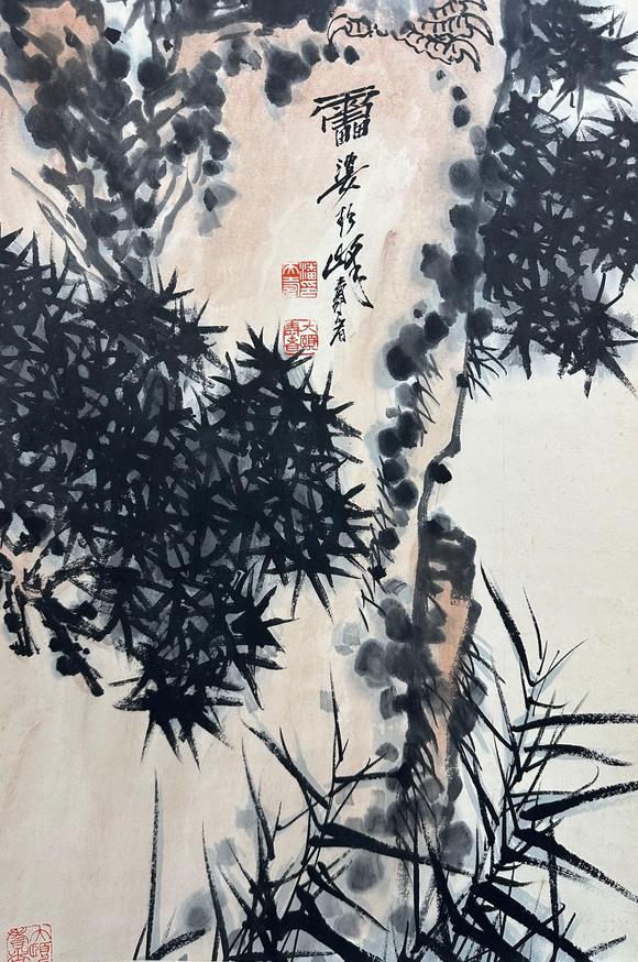 蘭亭古美術(shù)オークション潘天壽 花鳥十屏 立軸紙本設(shè)色