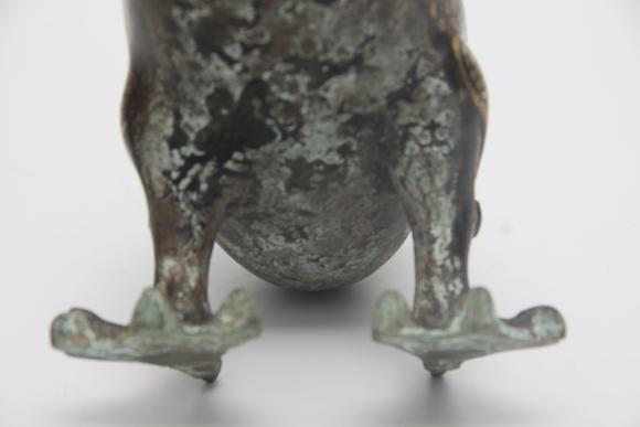 蘭亭古美術(shù)オークション漢代  銅錯(cuò)金鴨子