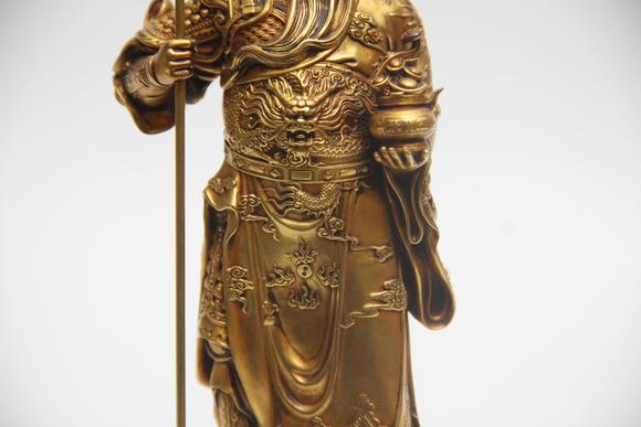 蘭亭古美術(shù)オークション明 銅鎏金關(guān)公像