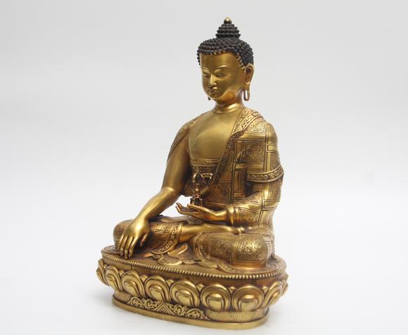 蘭亭古美術(shù)オークション明 銅鎏金如來(lái)