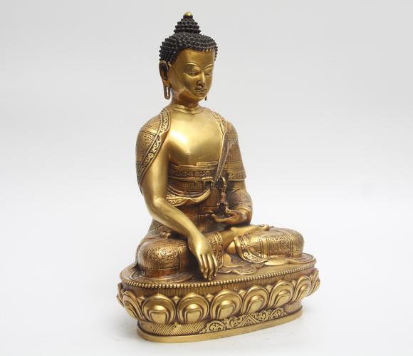 蘭亭古美術(shù)オークション明 銅鎏金如來(lái)