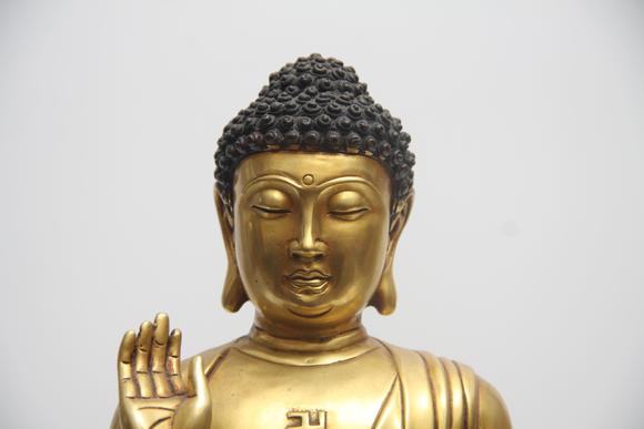 蘭亭古美術(shù)オークション明 銅鎏金成就如來(lái)