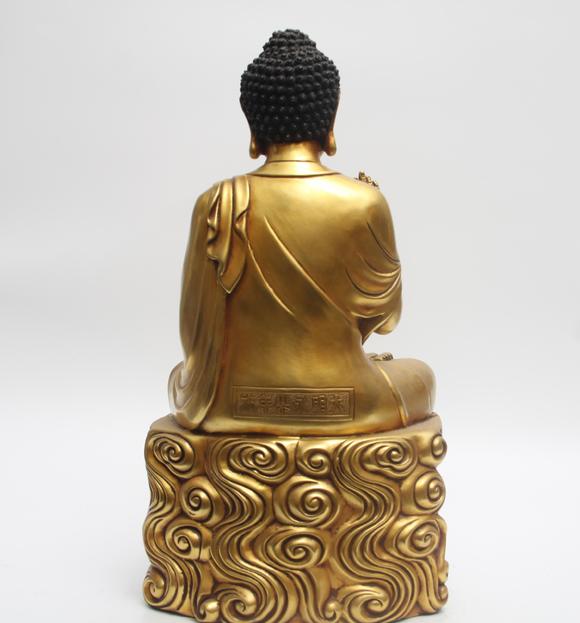 蘭亭古美術(shù)オークション明 銅鎏金成就如來(lái)