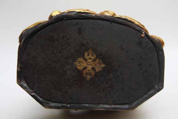 蘭亭古美術(shù)オークション明 銅鎏金成就如來(lái)