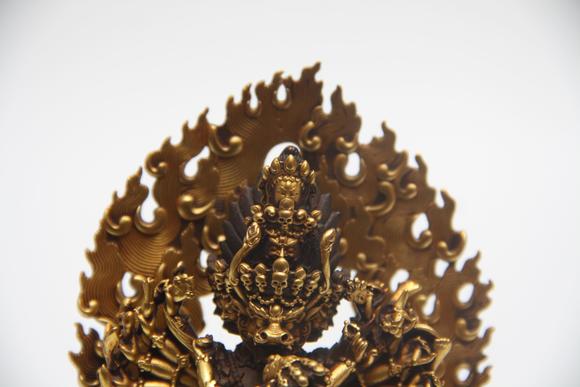 蘭亭古美術(shù)オークション明 銅鎏金大威德金剛