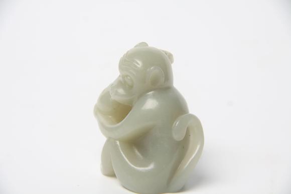 蘭亭古美術(shù)オークション明代  和闐玉猴
