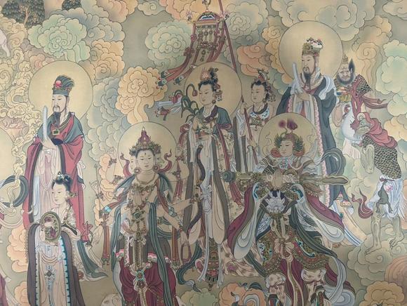 蘭亭古美術(shù)オークション丁觀鵬 清代 釋迦牟尼說法圖 絹本