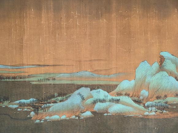 蘭亭古美術(shù)オークション唐寅 千里江山圖手卷 手卷絹本設(shè)色