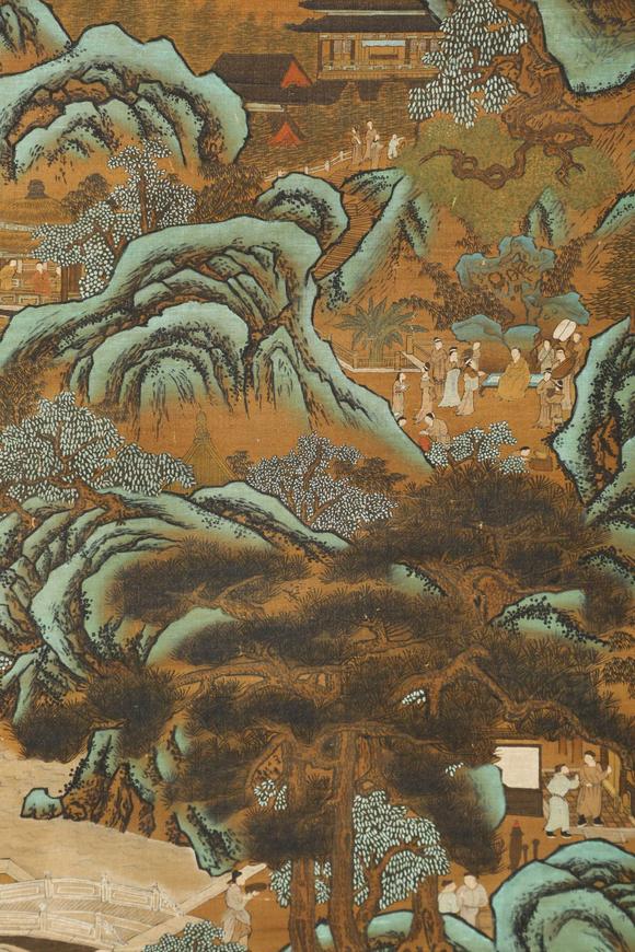 蘭亭古美術(shù)オークション李成 宋 青綠山水 絹本