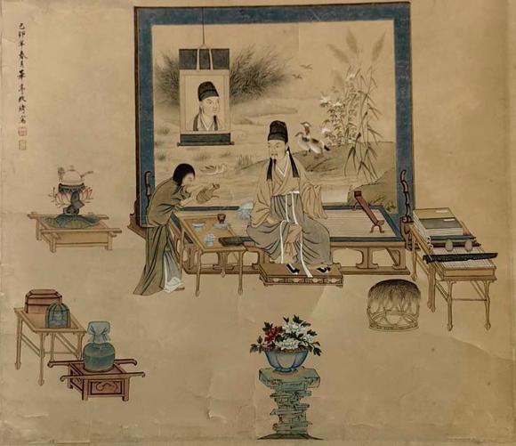 蘭亭古美術(shù)オークション改琦 清 高仕文房圖 
