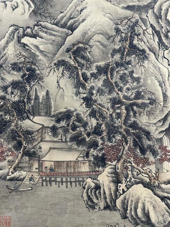 蘭亭古美術(shù)オークション董邦達(dá) 山水 立軸絹本