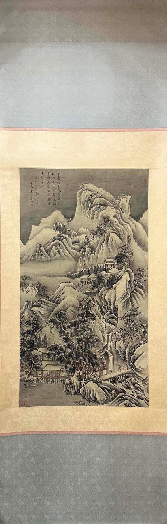 蘭亭古美術(shù)オークション董邦達(dá) 山水 立軸絹本