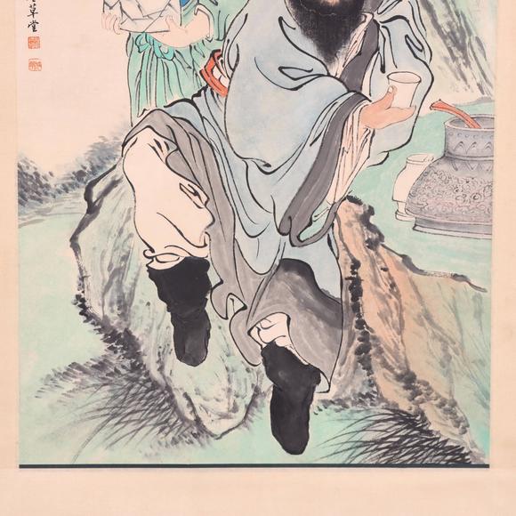 東京共成拍賣潘振鏞 鐘馗閒情圖