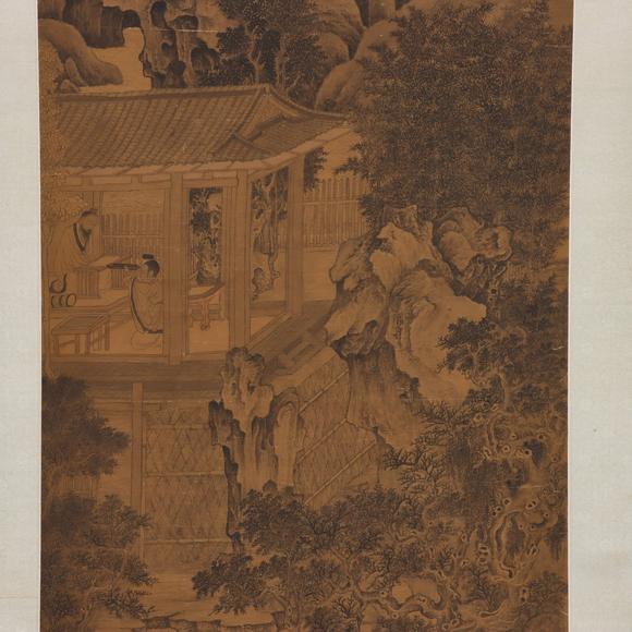東京共成拍賣唐寅 衛(wèi)賢高士圖