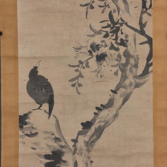 東京共成拍賣八大山人 枯鴉圖