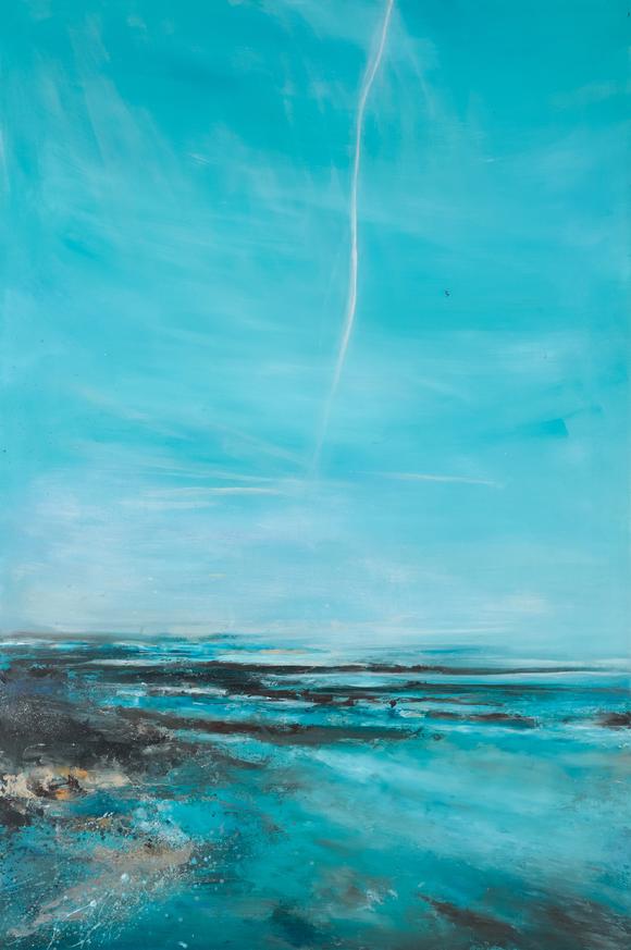 Duke's Auctions Lot 519 *  LAURA RICH (B.1979) 'Vapour Trail at Lyme Regis'