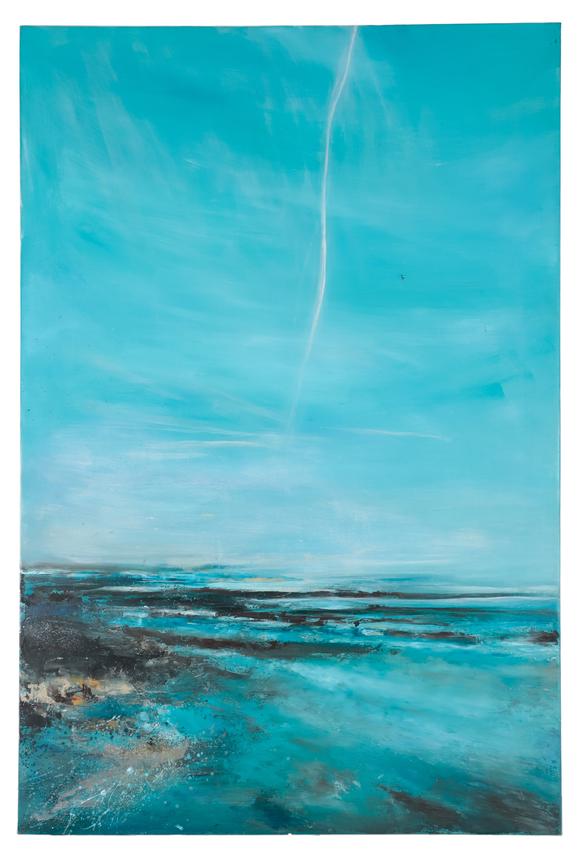 Duke's Auctions Lot 519 *  LAURA RICH (B.1979) 'Vapour Trail at Lyme Regis'