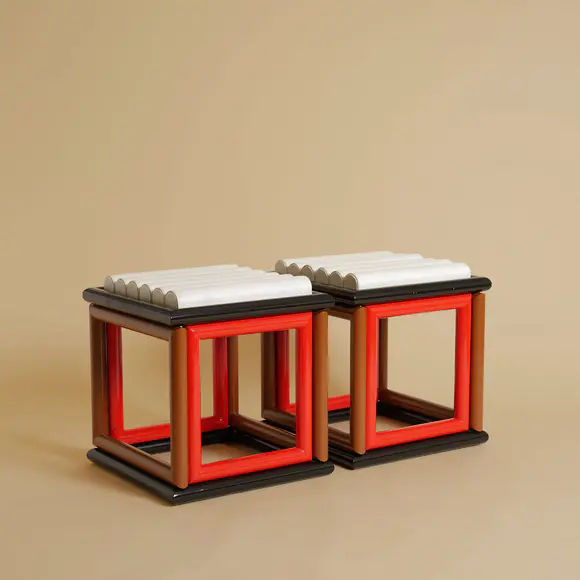 Chiswick AuctionsJonathan Saunders (Scottish, b.1977) Pair of ?Renfrew? Stools