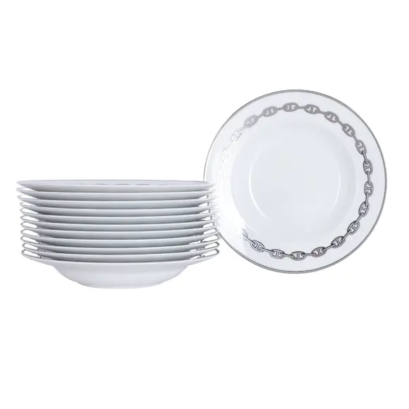 Chiswick AuctionsPhilippe Mouquet for Hermes, Paris A extensive 81 piece Hermes Porcelain Chaine D'Ancre Set dinner