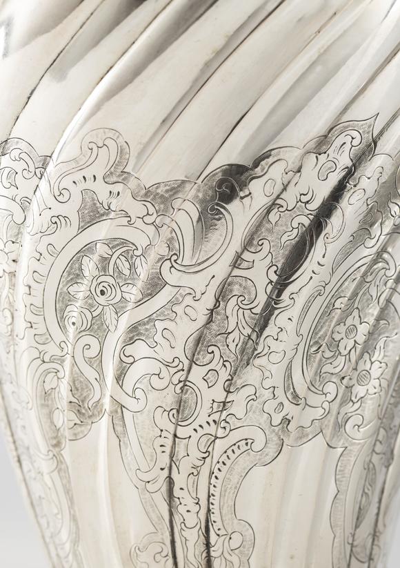 VERITAS Art AuctioneersA pair of Portuguese silver ewers
