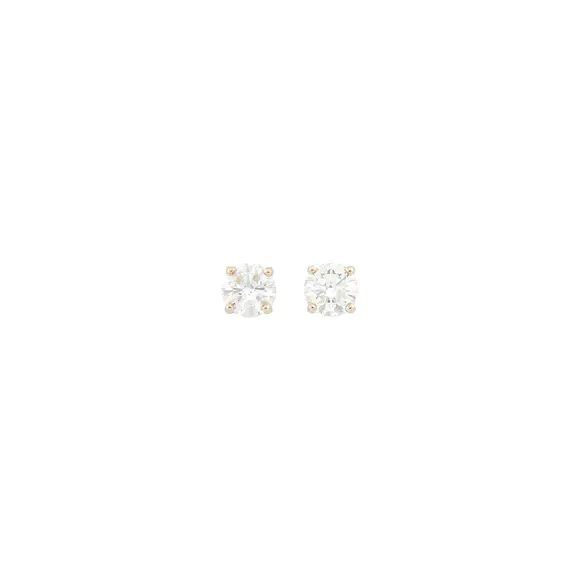 DOYLE Auctioneers & AppraisersPair of Low Karat White Gold and Diamond Stud Earrings
